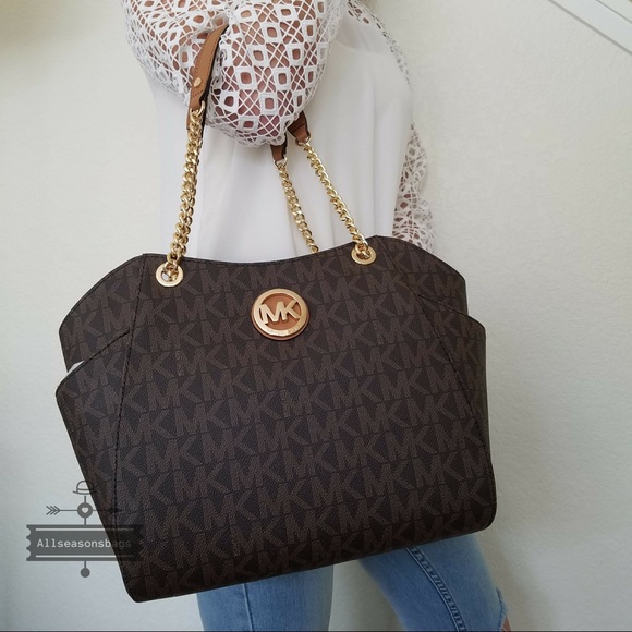 Michael Kors Large Jet set chain tote large NWT - Picture 2 of 6